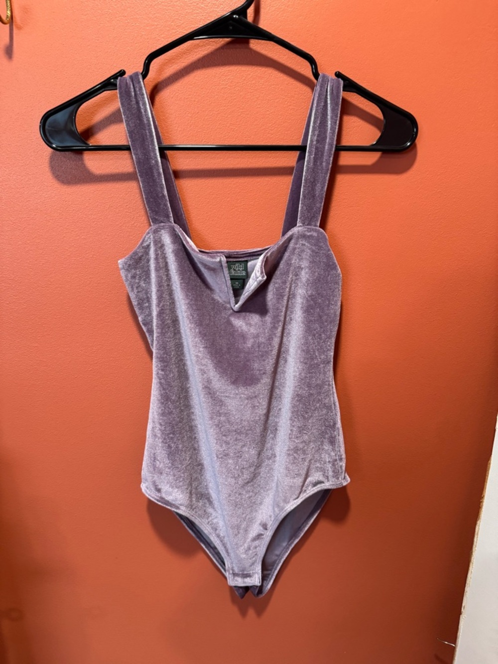wild fable Velvet Scoop Bodysuit in Lavender